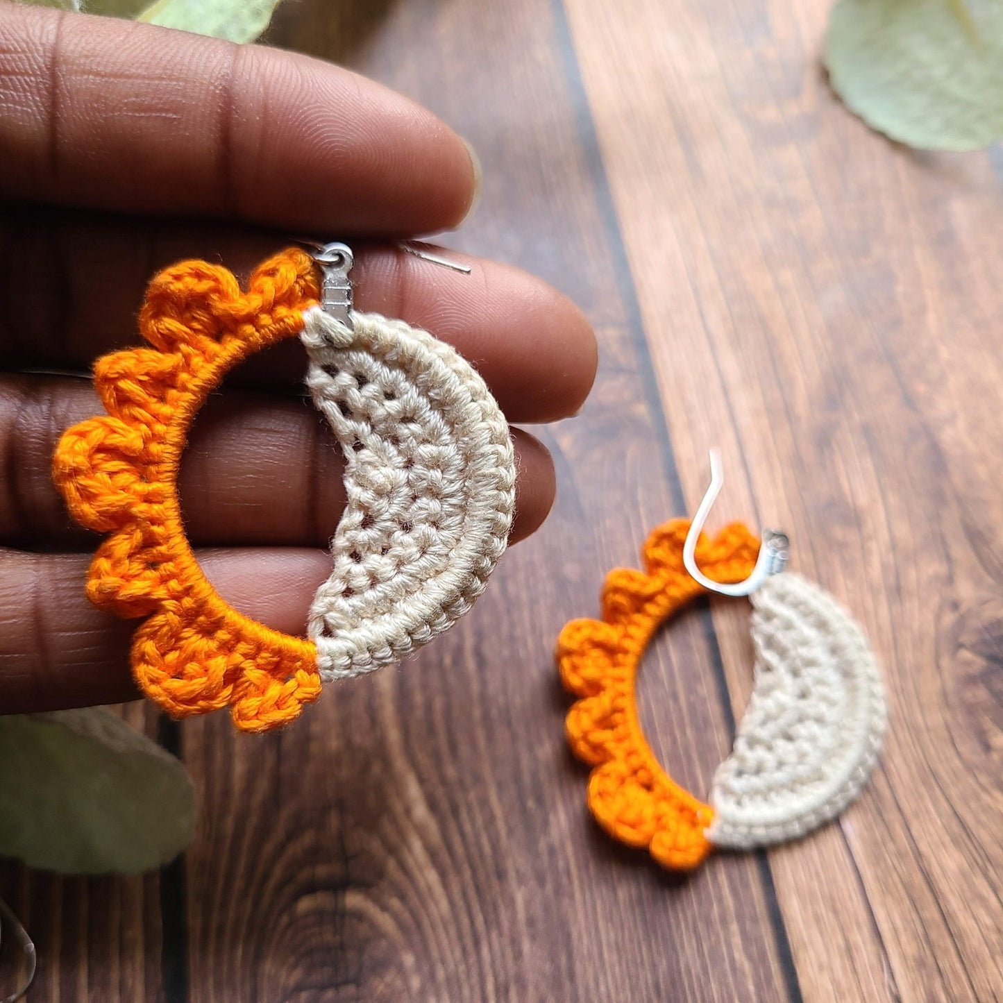 Day and Night Earrings | Half Sun Earrings