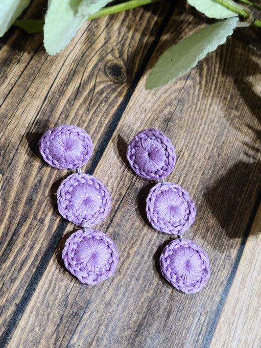 Triple Circle Drop Earrings