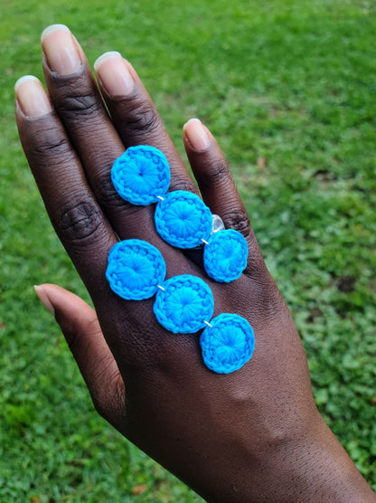 Triple Circle Drop Earrings