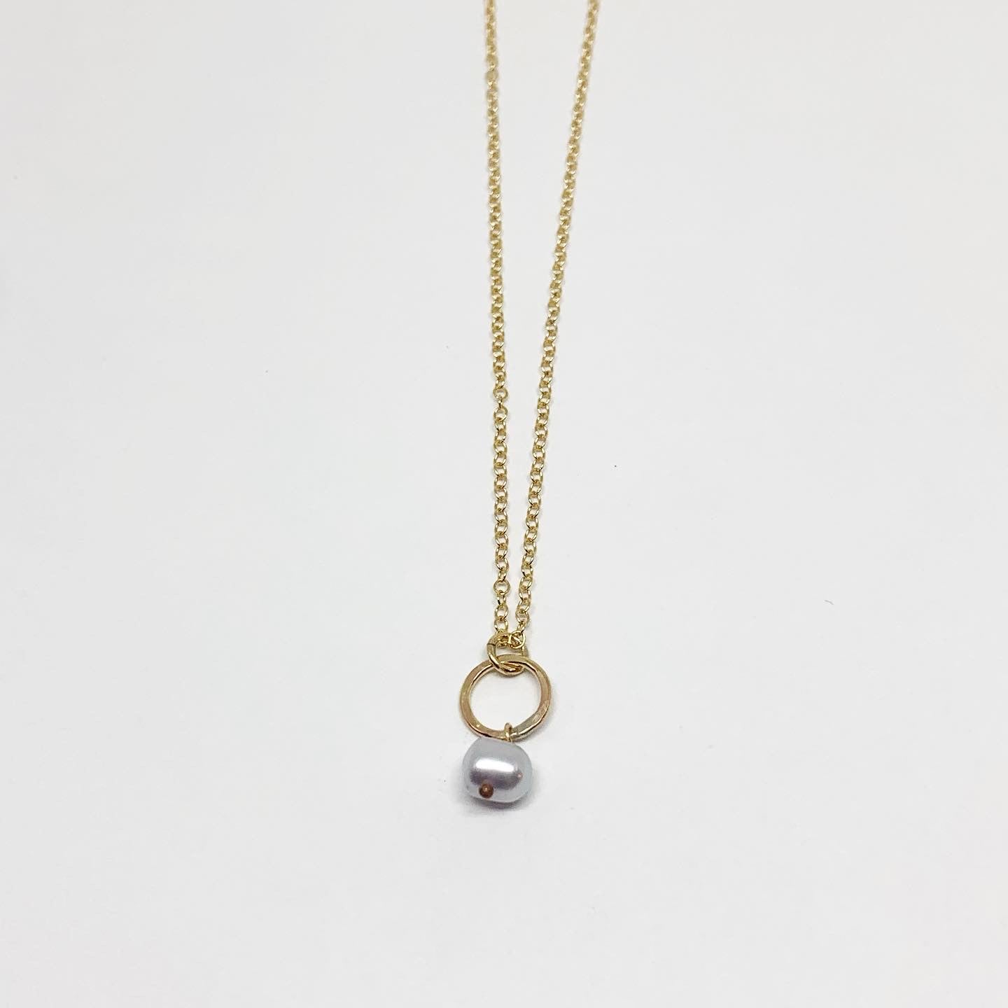 Mermaid Pearl Drop Charm Necklace