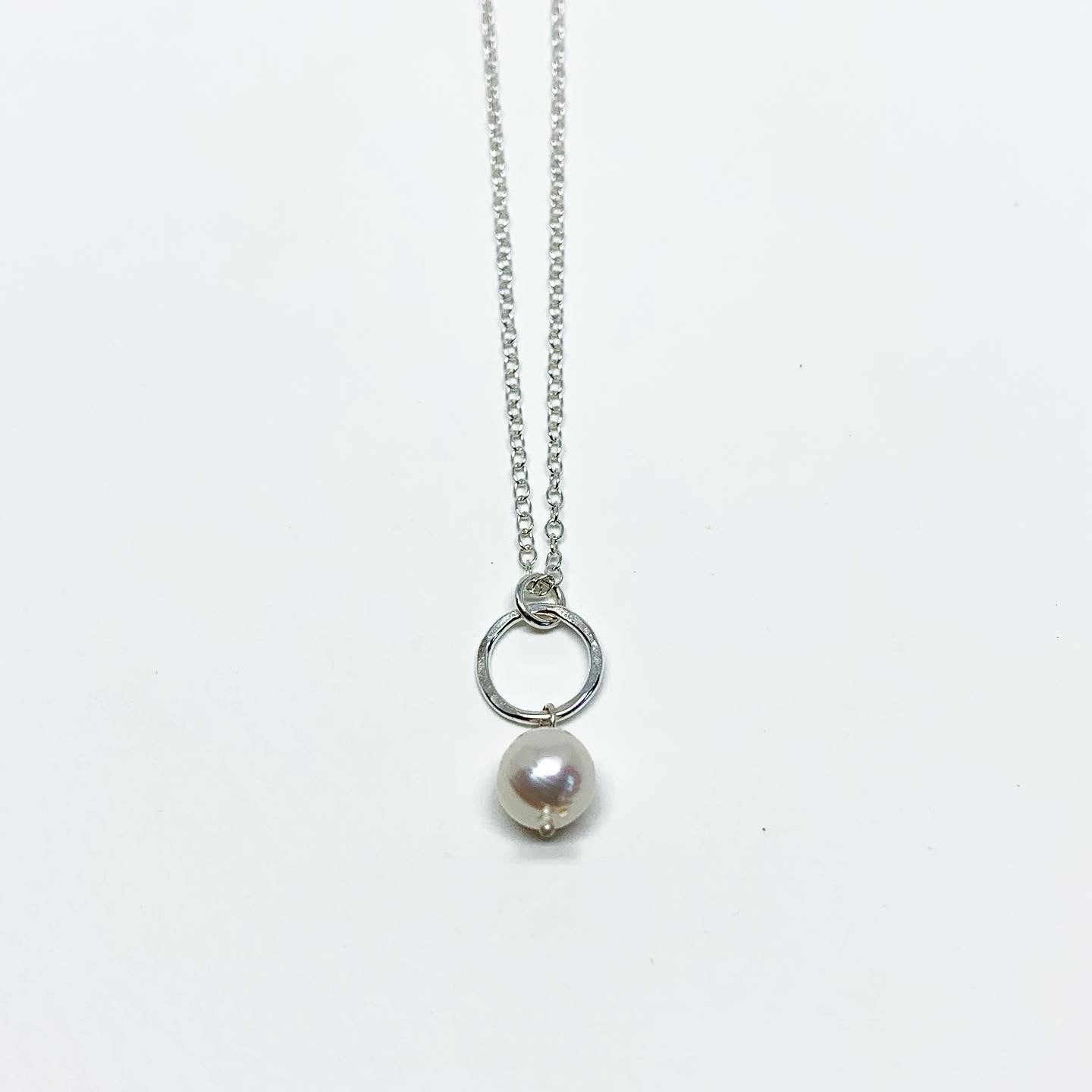 Mermaid Pearl Drop Charm Necklace