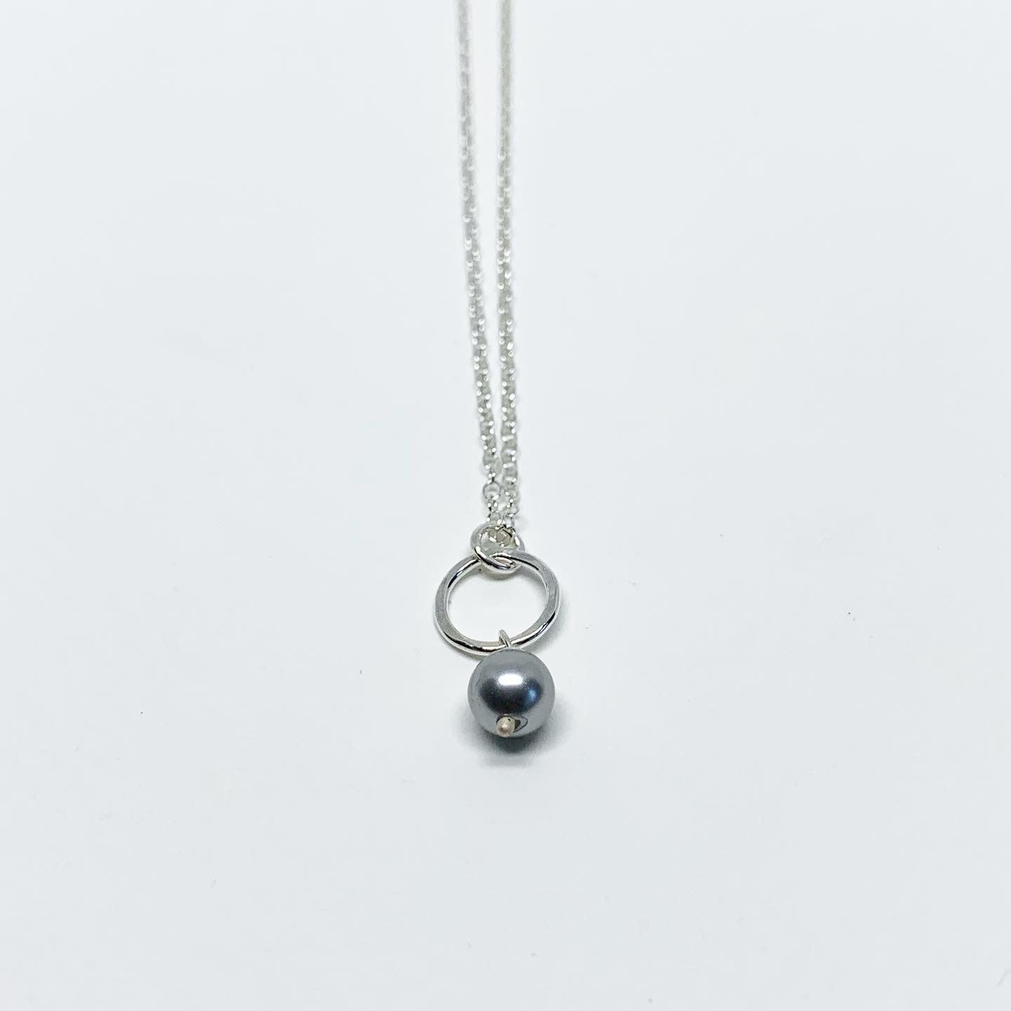 Mermaid Pearl Drop Charm Necklace