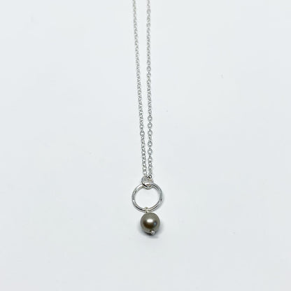 Mermaid Pearl Drop Charm Necklace
