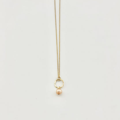 Mermaid Pearl Drop Charm Necklace