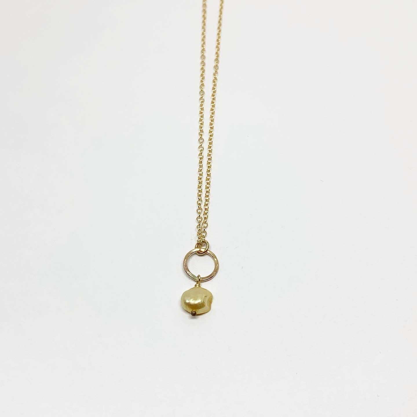 Mermaid Pearl Drop Charm Necklace