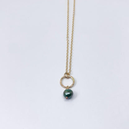 Mermaid Pearl Drop Charm Necklace