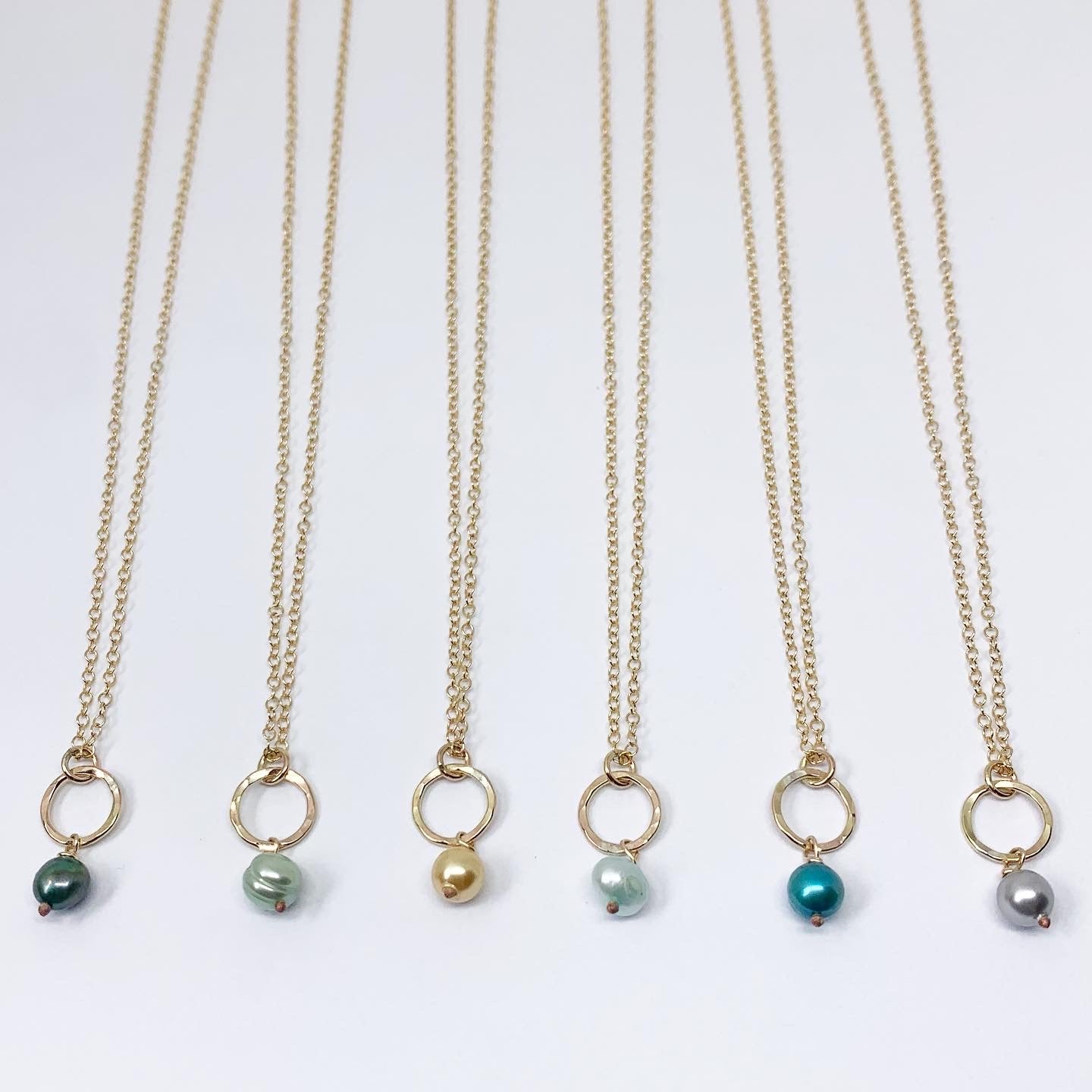 Mermaid Pearl Drop Charm Necklace