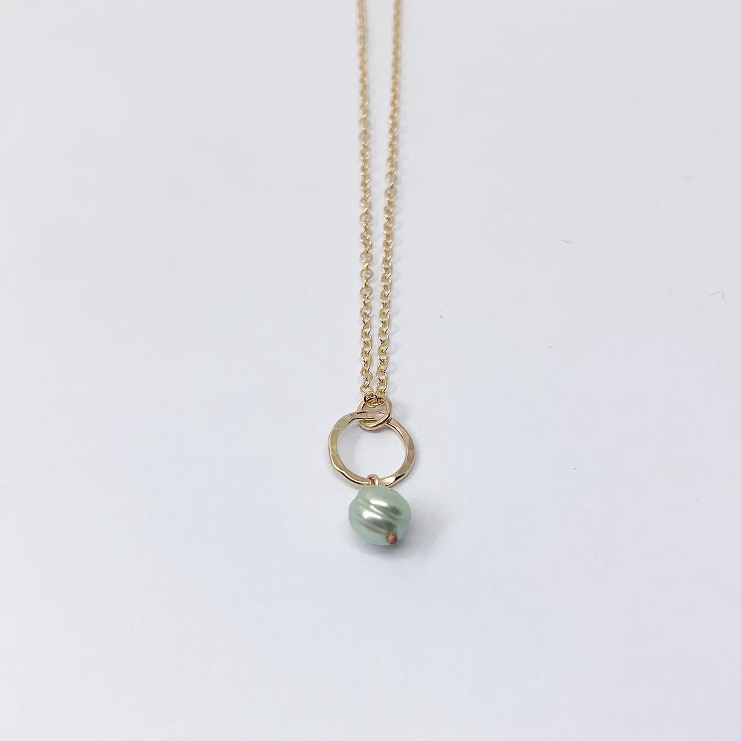 Mermaid Pearl Drop Charm Necklace
