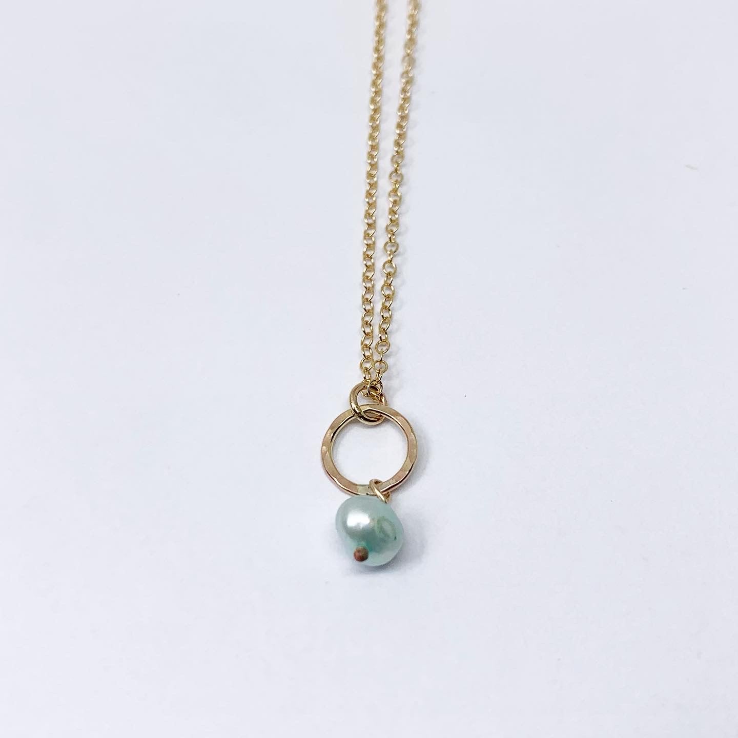 Mermaid Pearl Drop Charm Necklace