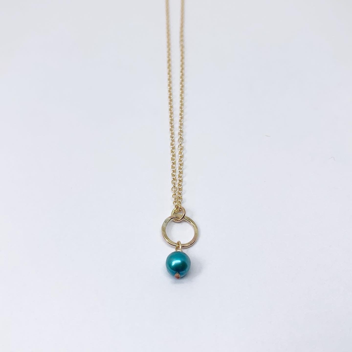 Mermaid Pearl Drop Charm Necklace